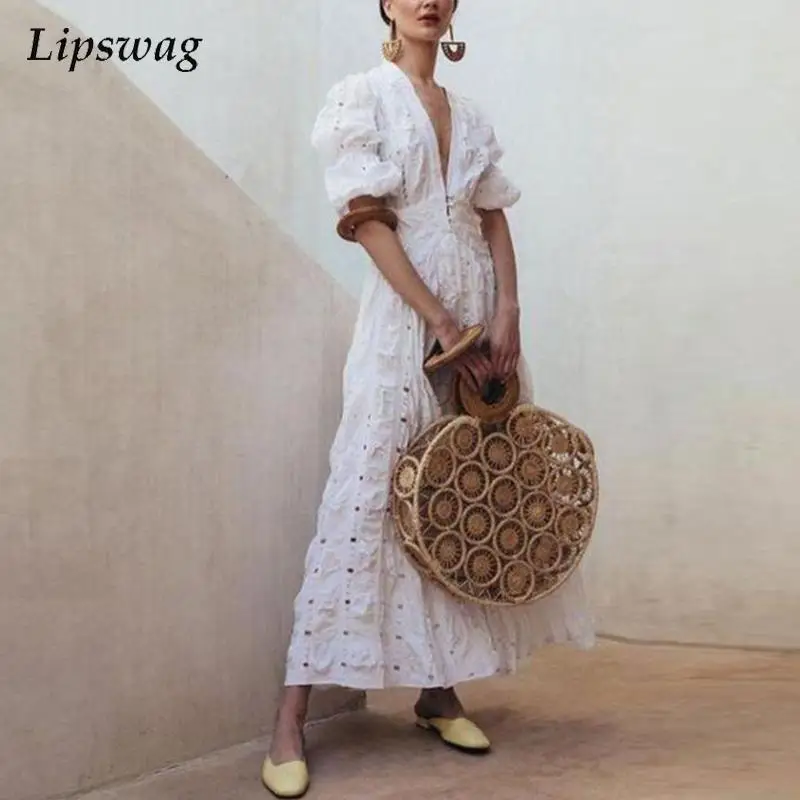 Autumn Casual Embroidery Solid Long Dresses Women Fashion Short Sleeve Long Dress Office Lady Elegant Loose Button Dress Vestido
Autumn Casual Embroidery Solid Long Dresses Women Fashion Short Sleeve Long Dress Office Lady Elegant Loose Button Dress Vestido