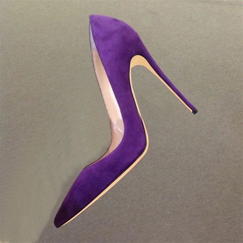 Large Size46 Purple Suede High Heel Shoes Pointed Toe Shallow Women Pumps 12cm 10cm 8cm Stiletto Heel Party Dress Shoes
Large Size46 Purple Suede High Heel Shoes Pointed Toe Shallow Women Pumps 12cm 10cm 8cm Stiletto Heel Party Dress Shoes