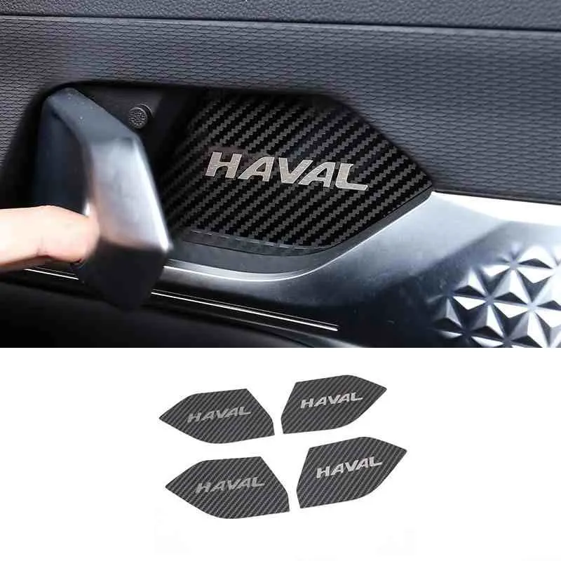 Накладки на внутреннюю дверь автомобиля из углеродного волокна для Great Wall Haval