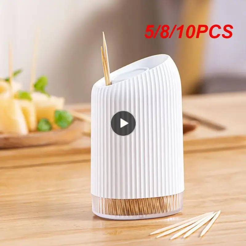 5/8/10PCS Table Decor Toothpick Storage Box Slide Cover Kitchenware Toothpick Holder Portable High-capacity Toothpicks Tube
5/8/10PCS Table Decor Toothpick Storage Box Slide Cover Kitchenware Toothpick Holder Portable High-capacity Toothpicks Tube