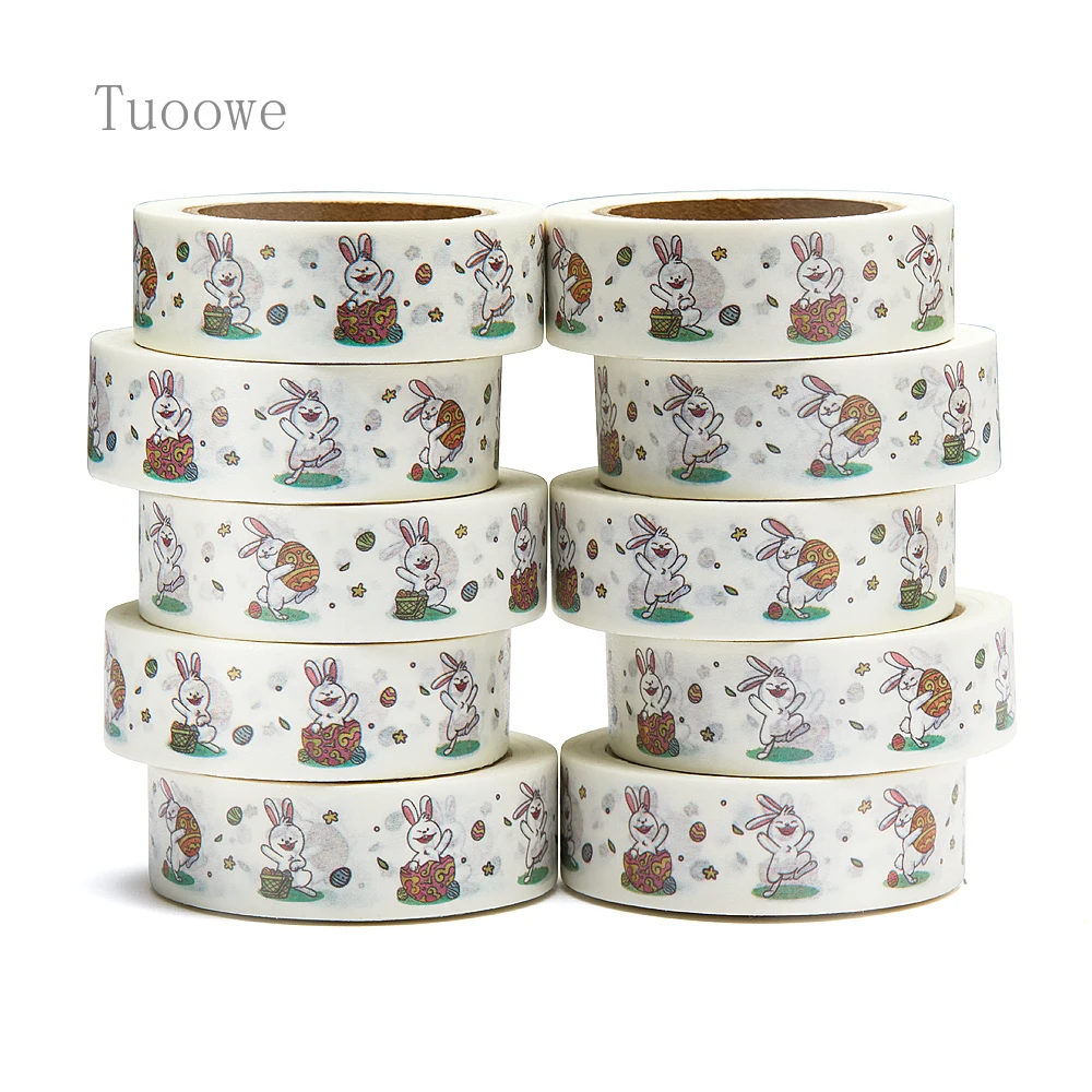 NEW 10pcs/Lot 15mm x 10m Easter Day with Cute Bunny Catoon Washi Tape Scrapbook Masking Adhesive Washi Tape Stationery
NEW 10pcs/Lot 15mm x 10m Easter Day with Cute Bunny Catoon Washi Tape Scrapbook Masking Adhesive Washi Tape Stationery