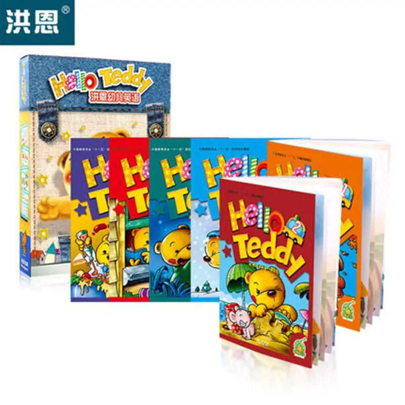 Hong En point reading pen supporting audio textbook Hello Teddy children's English textbook version kindergarten books
Hong En point reading pen supporting audio textbook Hello Teddy children's English textbook version kindergarten books