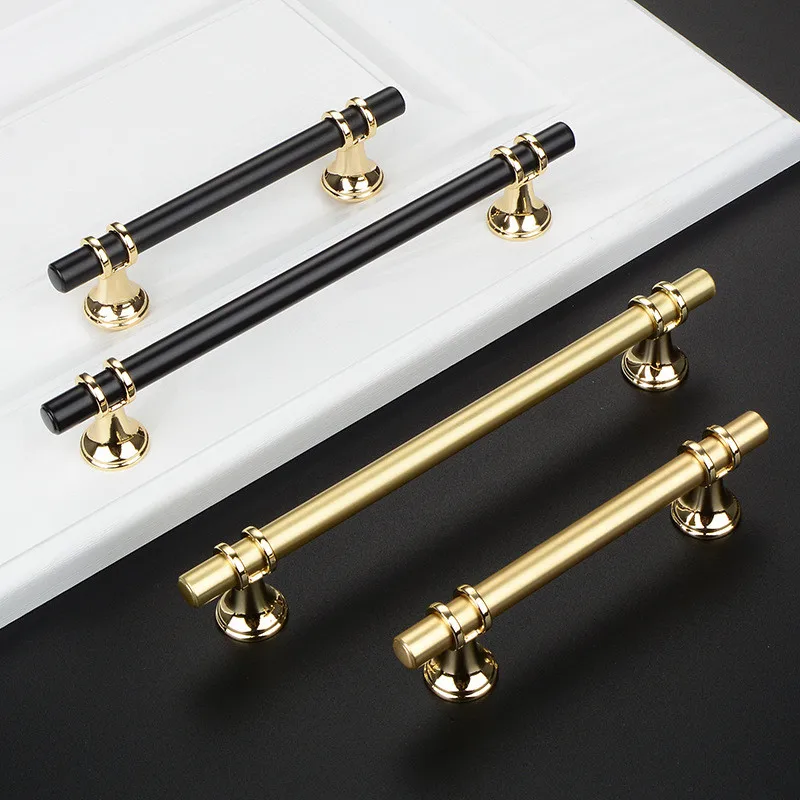 Gold Furniture Handle Cabinet Knob and Handle Drawer Knobs Cupboard Pulls Kitchen Handle Desk Pull Black Handle for Furniture
Gold Furniture Handle Cabinet Knob and Handle Drawer Knobs Cupboard Pulls Kitchen Handle Desk Pull Black Handle for Furniture