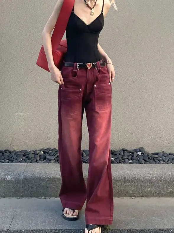 2022 New Fashionable High Waisted Women Distressed Jeans Straight Trousers Women Spring Autumn Wide Legs Denim Pants Women L285
2022 New Fashionable High Waisted Women Distressed Jeans Straight Trousers Women Spring Autumn Wide Legs Denim Pants Women L285