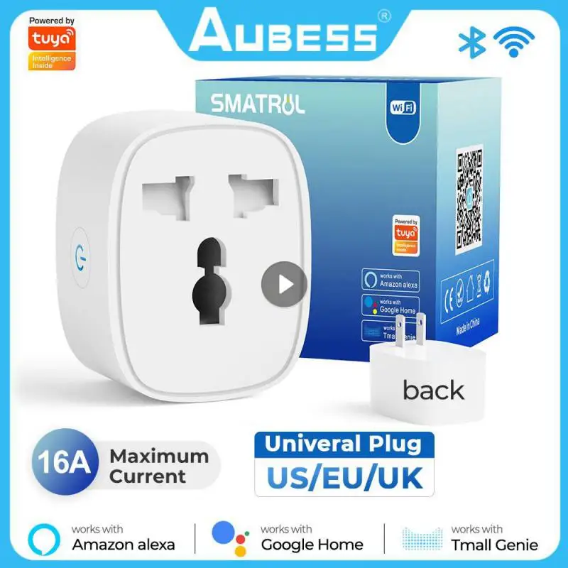 Tuya WIFI 16A Smart Home Multi-function Socket Anglo-American European Gauge Plug Converter Remote Control Universal Socket
Tuya WIFI 16A Smart Home Multi-function Socket Anglo-American European Gauge Plug Converter Remote Control Universal Socket