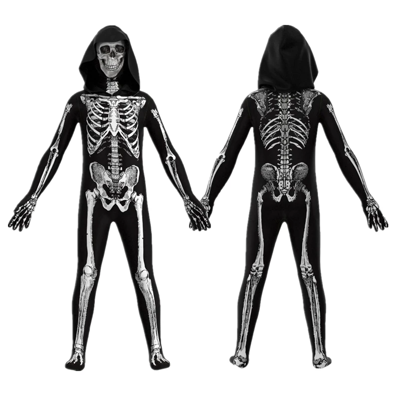 Костюм для косплея на Хэллоуин, страшный скелет, череп, маска призрака, капюшон, комбинезон для взрослых и детей, комплект одежды для карнава...
Костюм для косплея на Хэллоуин, страшный скелет, череп, маска призрака, капюшон, комбинезон для взрослых и детей, комплект одежды для карнава...
