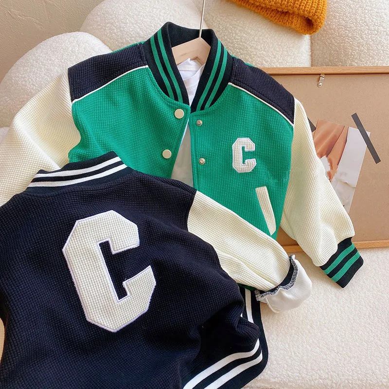 Fashion Baby Boys Jacket Spring Autumn Korean Baseball Jacket Kids Girls Outerwear Sport Suit Tops Windbreaker Children Coat
Fashion Baby Boys Jacket Spring Autumn Korean Baseball Jacket Kids Girls Outerwear Sport Suit Tops Windbreaker Children Coat