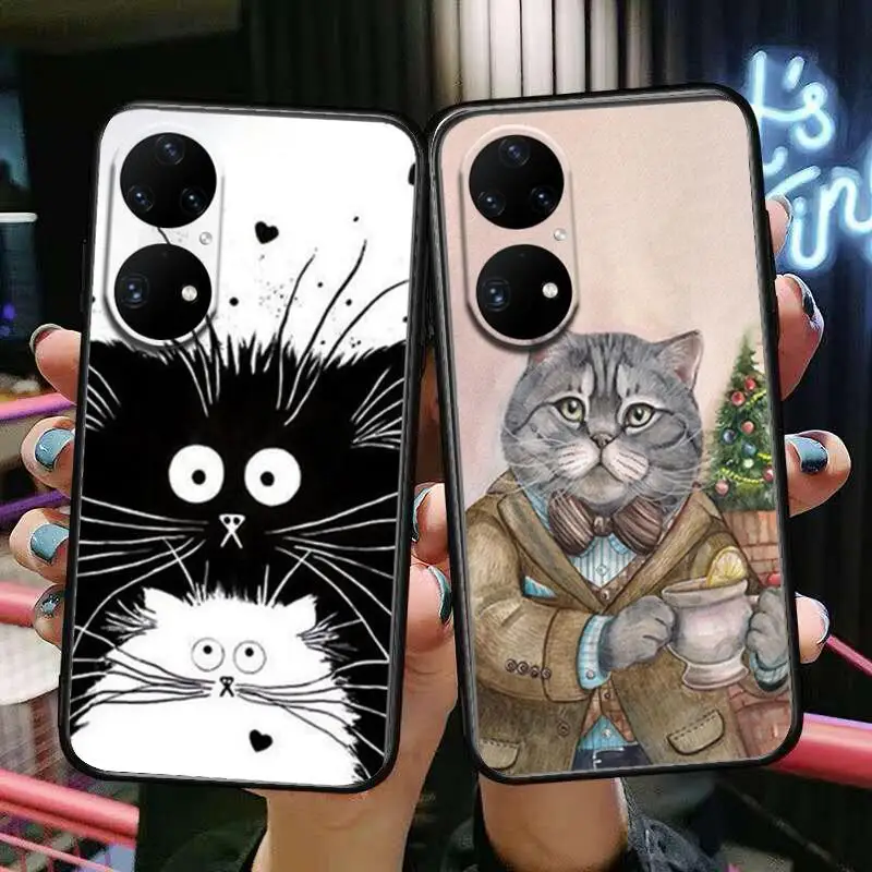 Fluffy cat Phone Case For Huawei p50 P40 p30 P20 10 9 8 Lite E Pro Plus Black Etui Coque Painting Hoesjes comic fas
Fluffy cat Phone Case For Huawei p50 P40 p30 P20 10 9 8 Lite E Pro Plus Black Etui Coque Painting Hoesjes comic fas