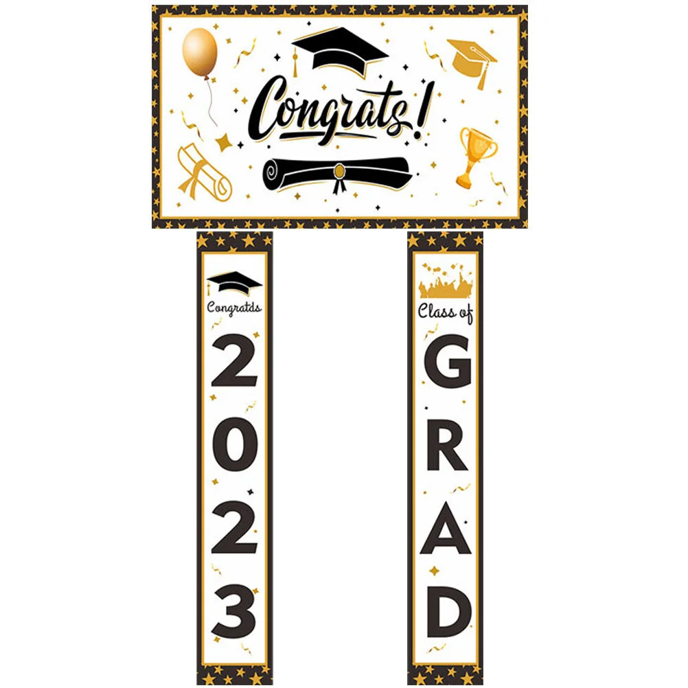 1 Set Porch Signs Graduation Door Banners Festival Hanging Ornament Celebration Banner
1 Set Porch Signs Graduation Door Banners Festival Hanging Ornament Celebration Banner