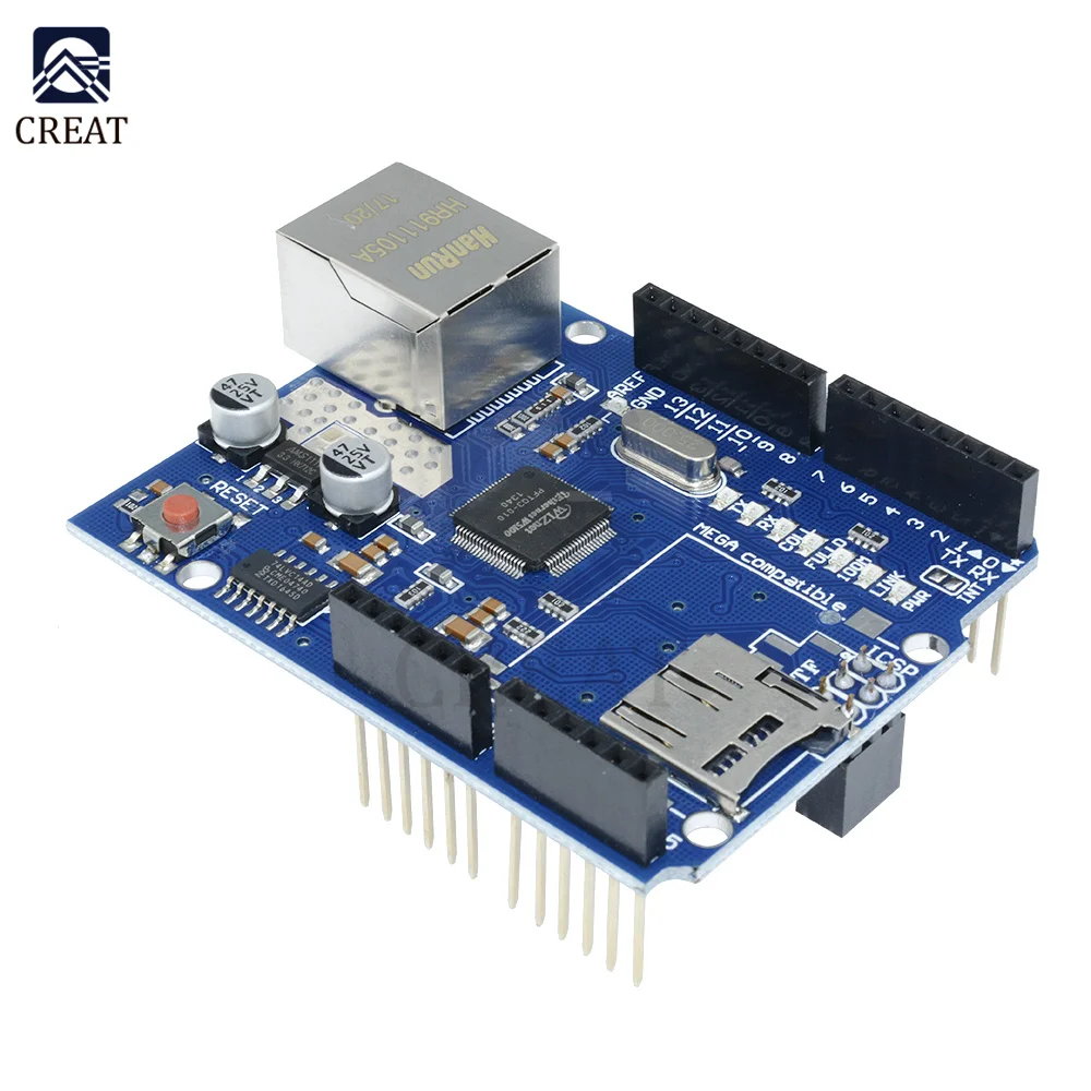 Shield Ethernet Shield Wiznet W5100 R3 Mega 2560 1280 328 R3 W5100 Development Board FOR Arduino
Shield Ethernet Shield Wiznet W5100 R3 Mega 2560 1280 328 R3 W5100 Development Board FOR Arduino