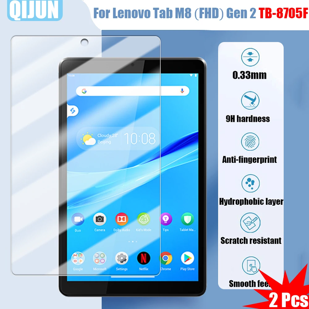 Tablet Tempered glass film For Lenovo Tab M8 FHD 8.0" 2019 Explosion proof and Scratch Proof resistant waterpro 2 Pcs TB-8705F M
Tablet Tempered glass film For Lenovo Tab M8 FHD 8.0" 2019 Explosion proof and Scratch Proof resistant waterpro 2 Pcs TB-8705F M