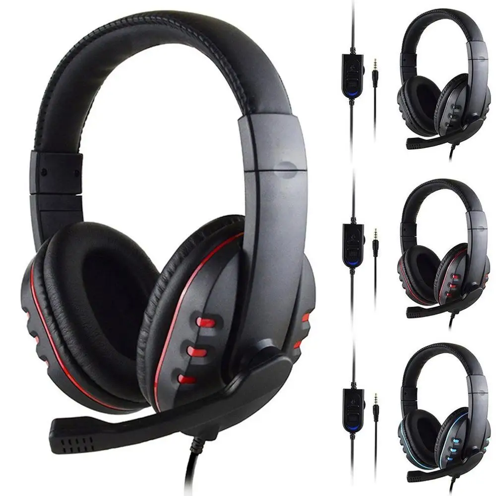 Headphones 3.5mm Wired Gaming Headset Earphones Music For PS4 Play Station 4 Game PC Chat computer With Microphone
Headphones 3.5mm Wired Gaming Headset Earphones Music For PS4 Play Station 4 Game PC Chat computer With Microphone