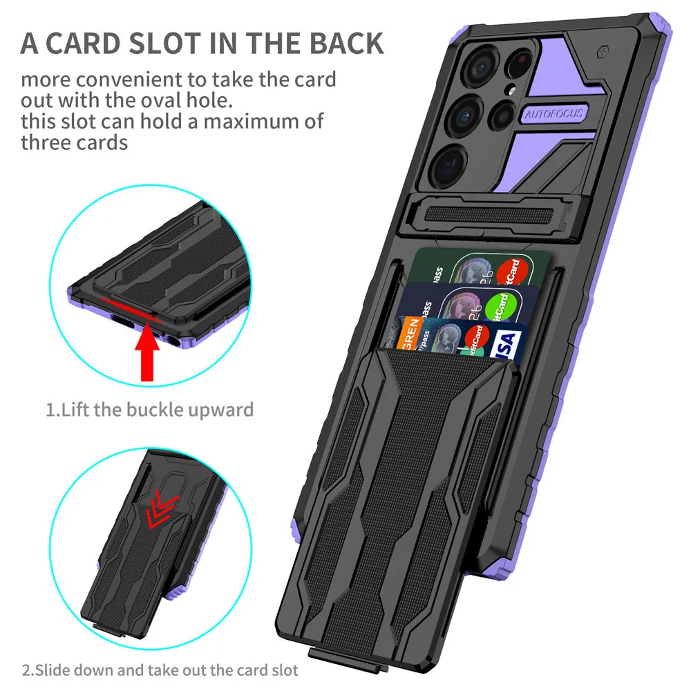 For Samsung Galaxy S22 S22 Plus S22 Ultra Case Card Slot Bag Kickstand Holder Stand Cover For S22Ultra S22Plus S22+ Coque Funda
For Samsung Galaxy S22 S22 Plus S22 Ultra Case Card Slot Bag Kickstand Holder Stand Cover For S22Ultra S22Plus S22+ Coque Funda