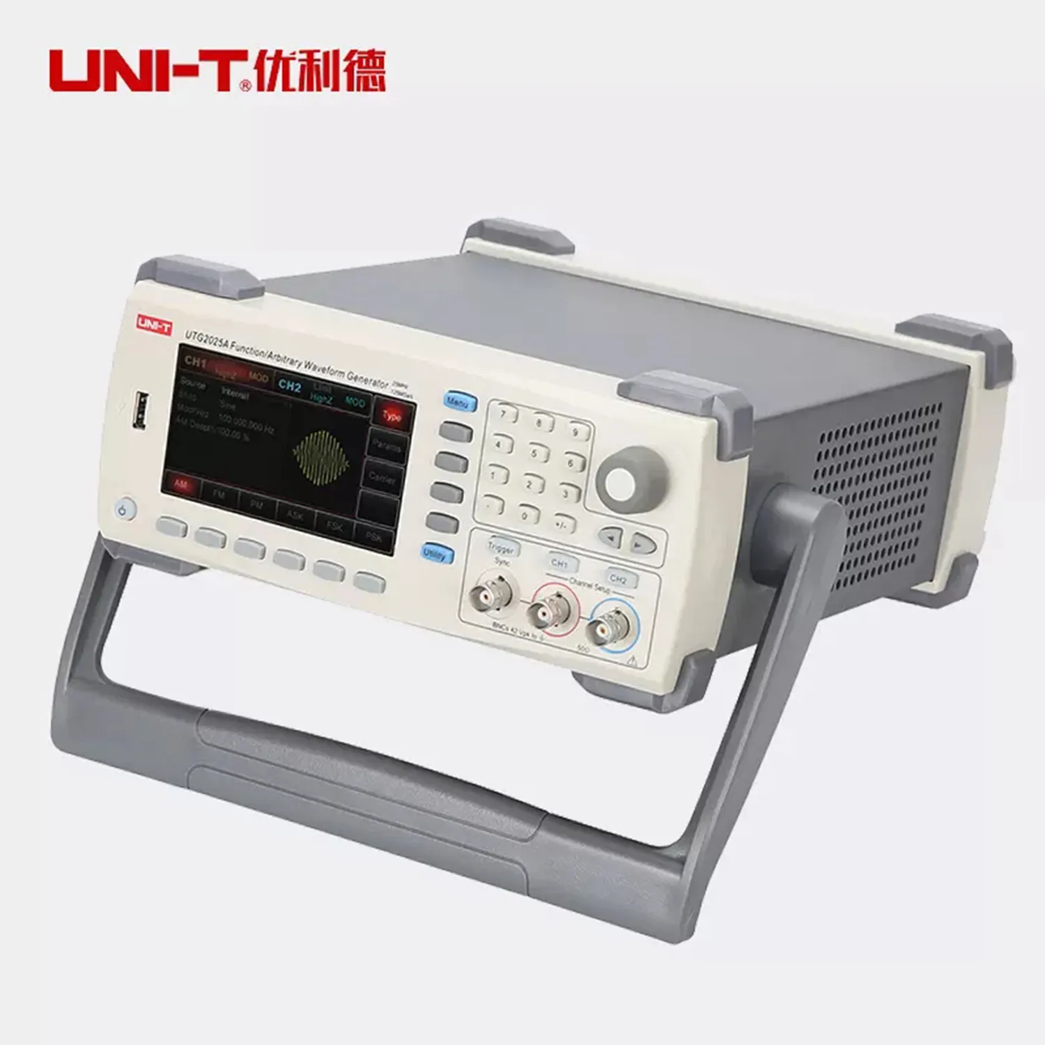 

UNI-T UTG2025A UTG2062A Function/Arbitrary Waveform Generator 14-bit High Resolution, 125MSa/s Sampling Rate,Burst Mode Function