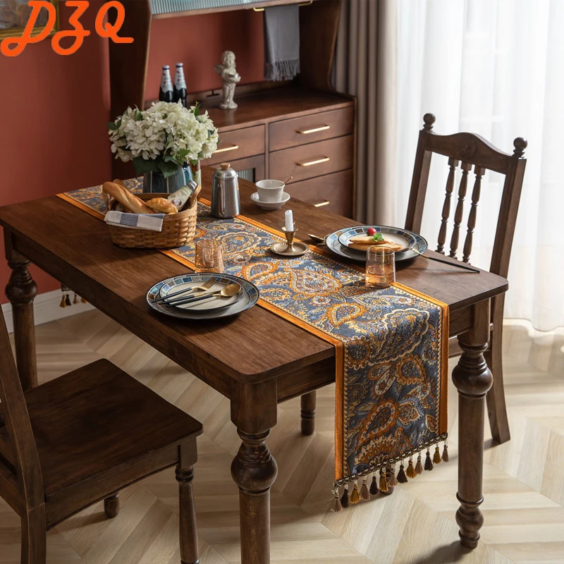 High-Quality Chinese Classical Embroidery Leaves Cotton Table Runner Tassels Leaf Tablecloth TV Cabinet /Home Decoration #B048
High-Quality Chinese Classical Embroidery Leaves Cotton Table Runner Tassels Leaf Tablecloth TV Cabinet /Home Decoration #B048