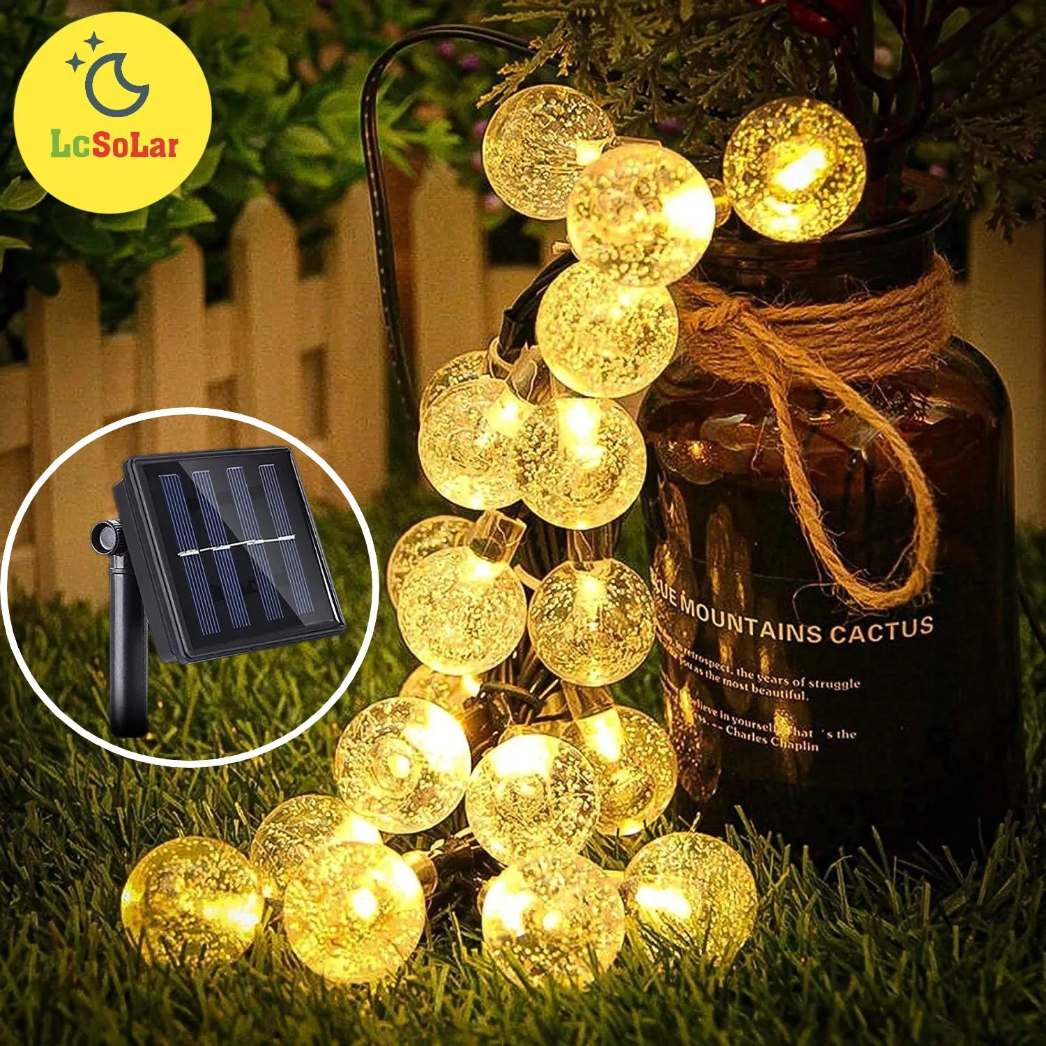 Bubble Ball Solar String Lights 30/50LED 6.5/9.5M with 8 Lighting Modes Decor Lighting for Home Party Patio Garden Wedding Yard
Bubble Ball Solar String Lights 30/50LED 6.5/9.5M with 8 Lighting Modes Decor Lighting for Home Party Patio Garden Wedding Yard