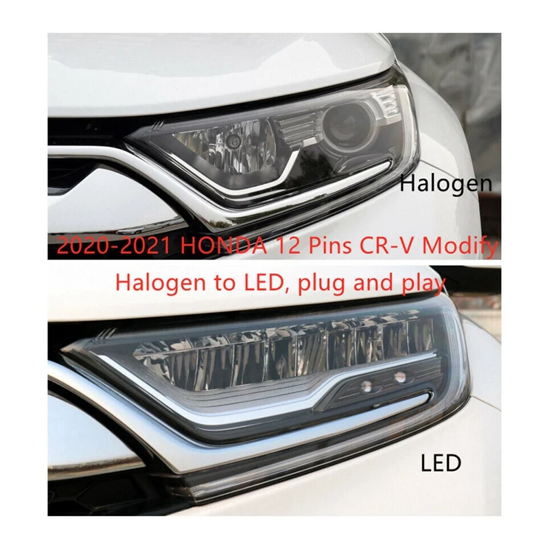 For 2020 2021 Honda CR-V CRV 12 Pins From Halogen To LED Headlight Adapter Wire Harness Lamp Upgrade Modified Wiring
For 2020 2021 Honda CR-V CRV 12 Pins From Halogen To LED Headlight Adapter Wire Harness Lamp Upgrade Modified Wiring