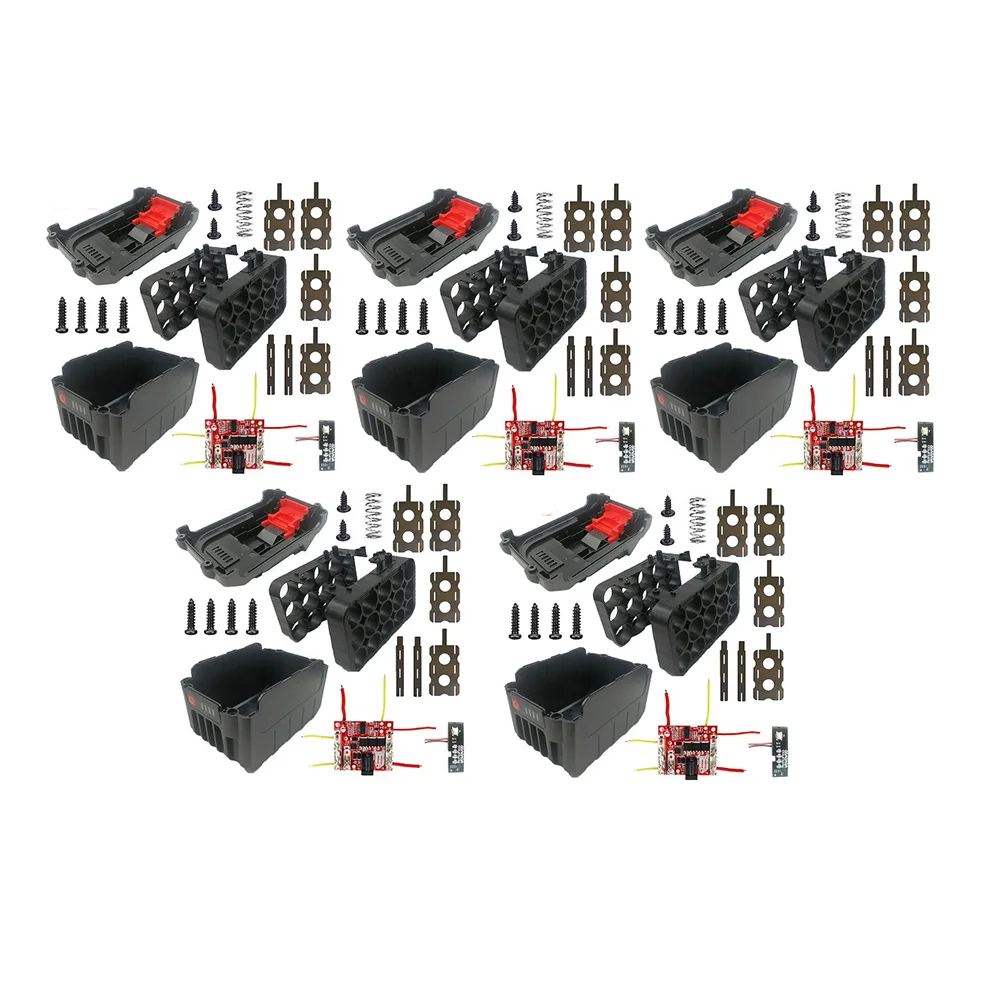5 Set Li-Ion Battery Plastic Case PCB Circuit Board for Lomvum Zhipu Hongsong Jingmi Makita 18V Lithium Battery 15 Hole
5 Set Li-Ion Battery Plastic Case PCB Circuit Board for Lomvum Zhipu Hongsong Jingmi Makita 18V Lithium Battery 15 Hole