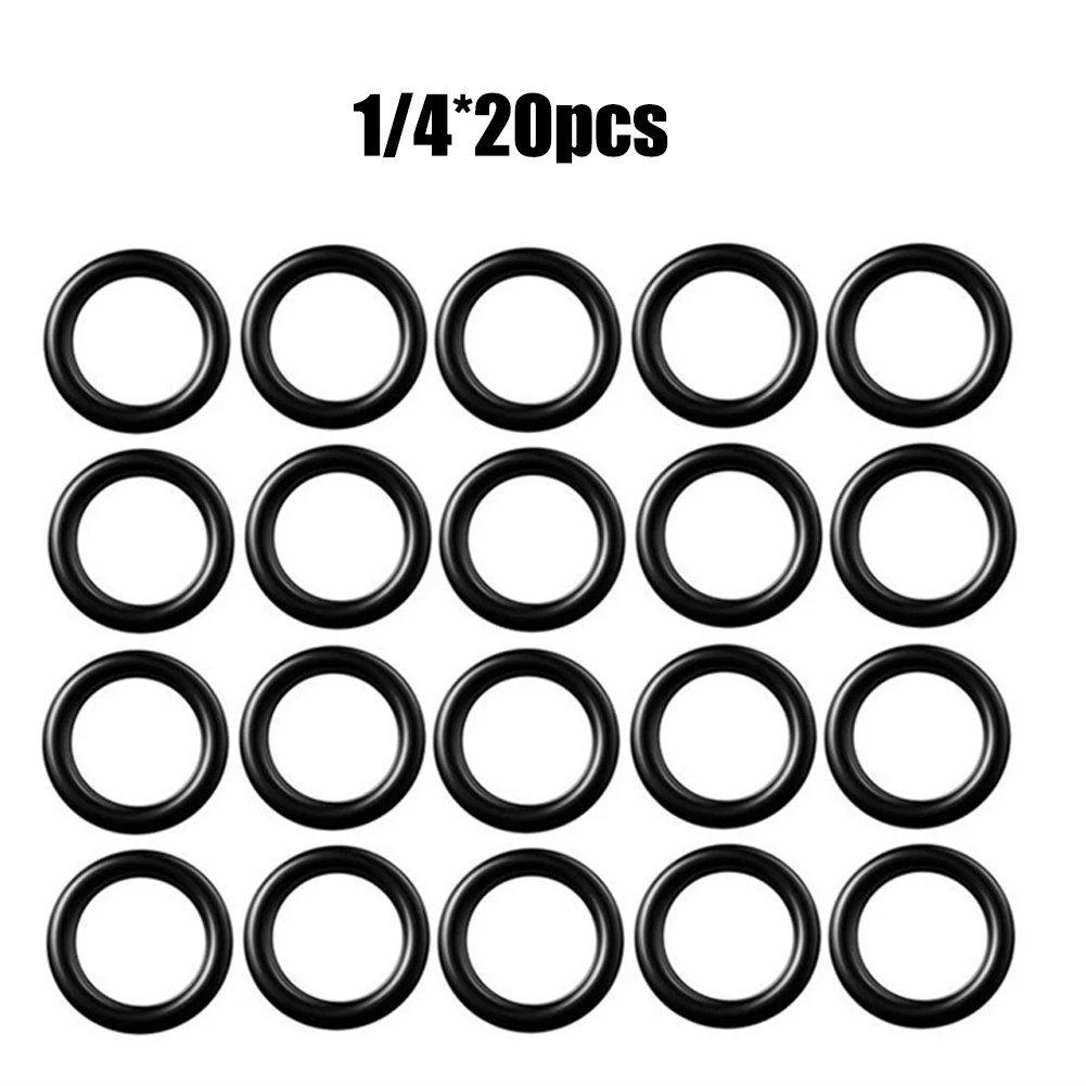 High Quality Practical 1/4 O-Rings Connector Seal Accessory Parts Replacement Spare Easy To Install Rubber 20 Pcs
High Quality Practical 1/4 O-Rings Connector Seal Accessory Parts Replacement Spare Easy To Install Rubber 20 Pcs