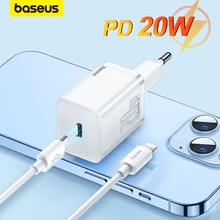 Baseus PD 20W Fast Charging USB C Charger For iPhone 15 14 13 12 Pro Max Type C Quick Charge Type-C USBC Wall Phone Fast Charger