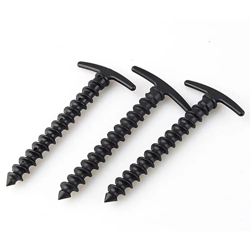 Reusable 4 Pcs/Set Practical Spiral Non-slip Head Tent Pegs Ground Nails Canopy Nails Portable Hiking Stakes 
Reusable 4 Pcs/Set Practical Spiral Non-slip Head Tent Pegs Ground Nails Canopy Nails Portable Hiking Stakes