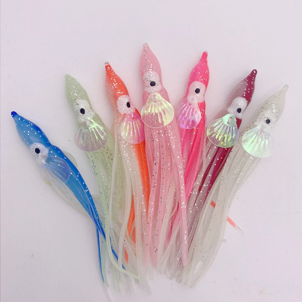 12cm Pack Of 5 Sea Saltwater Squid Fishing Lures Luminous Glow In The Dark Fishing Equipments Accessories
12cm Pack Of 5 Sea Saltwater Squid Fishing Lures Luminous Glow In The Dark Fishing Equipments Accessories
