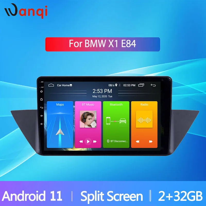 Wanqi 10Inch Car Radio RDS Split Screen for BMW X1 E84 Android 11 Car Player GPS Navigation Player WiFi Mirror Link PIP NO DVD 
Wanqi 10Inch Car Radio RDS Split Screen for BMW X1 E84 Android 11 Car Player GPS Navigation Player WiFi Mirror Link PIP NO DVD