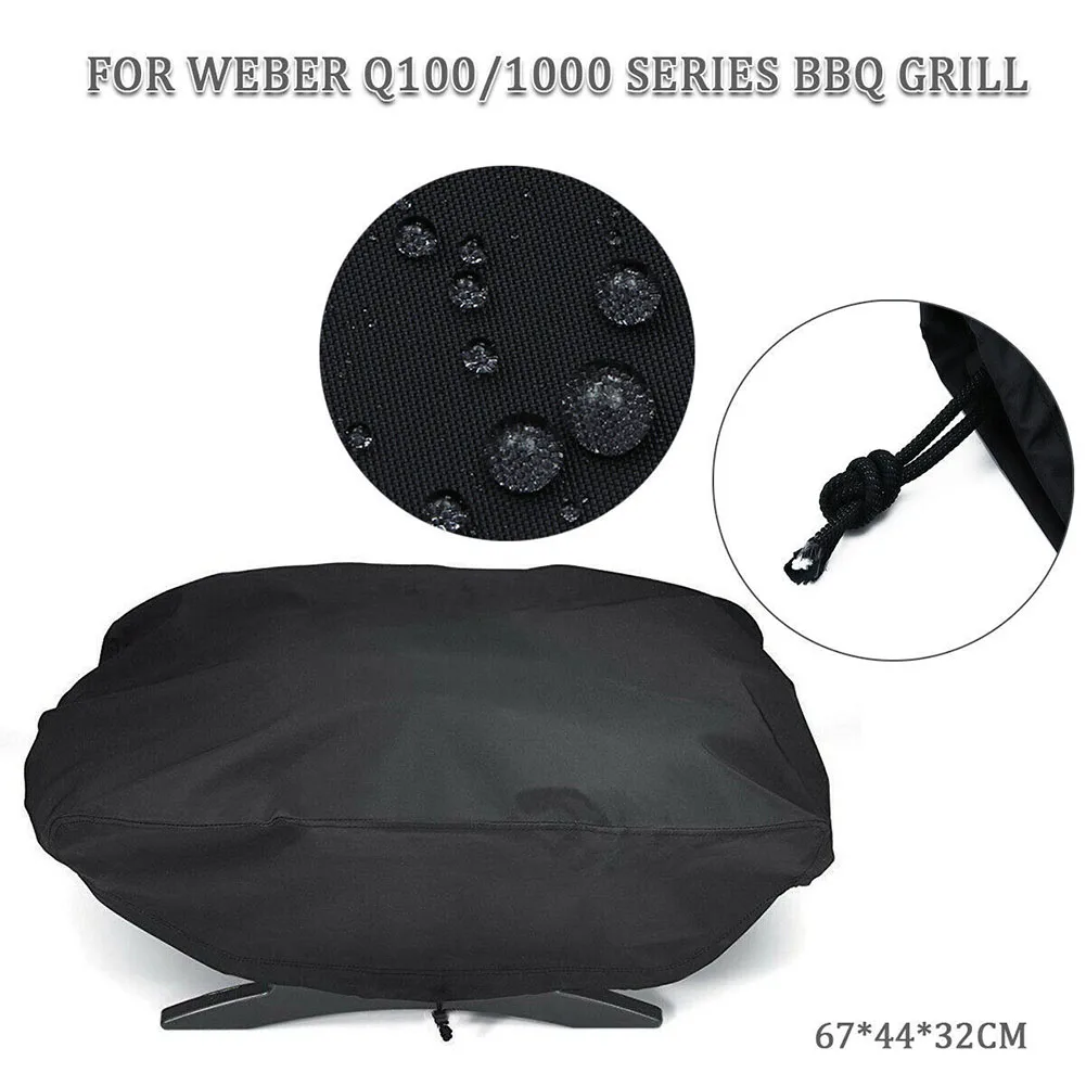 Waterproof BBQ Grill Barbeque Cover Outdoor Rain Anti Dust Protector For Weber 7110 Q100 Q1000 Series Grill Cover Black
Waterproof BBQ Grill Barbeque Cover Outdoor Rain Anti Dust Protector For Weber 7110 Q100 Q1000 Series Grill Cover Black