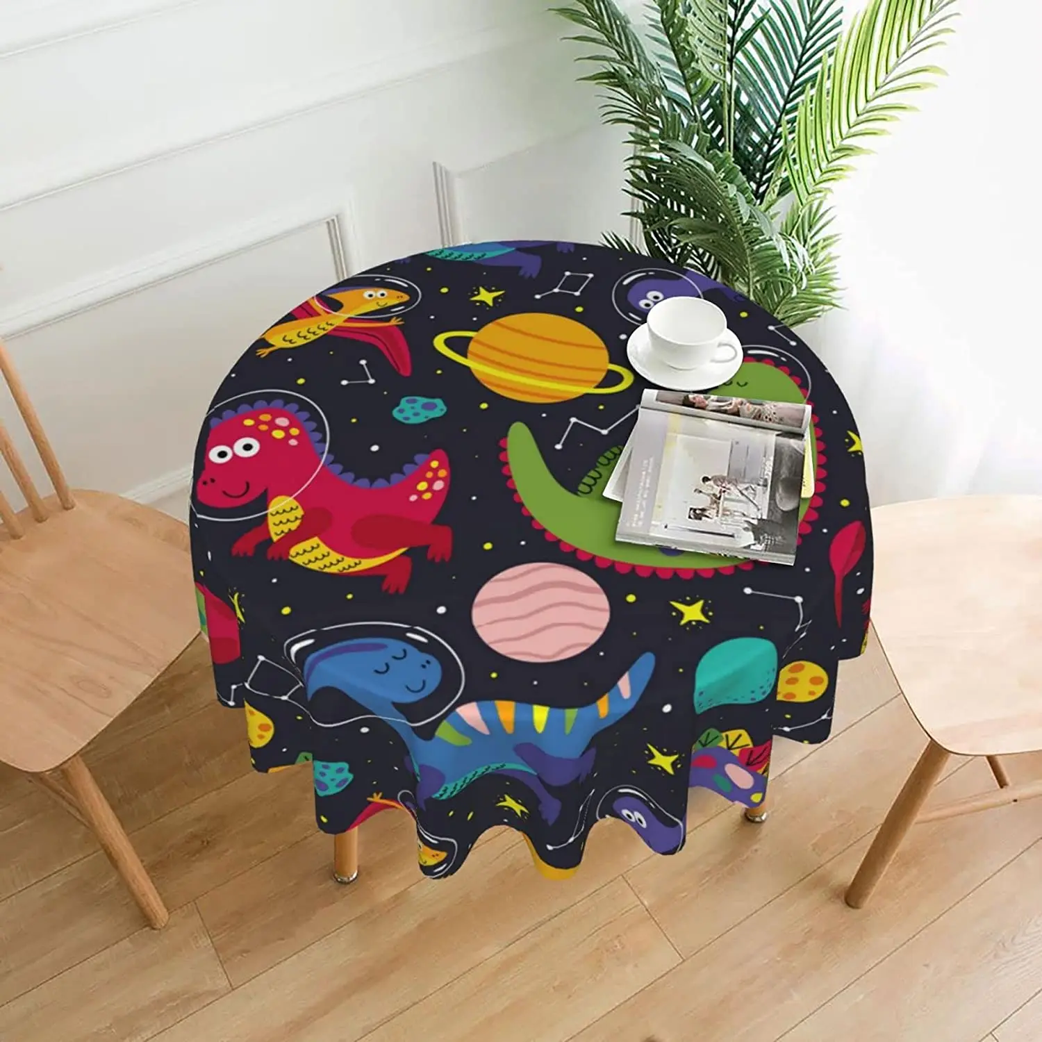Dinosaur Planet Round Tablecloth 60 Inch Funky Waterproof Wrinkle Resistant Table Cover for Dinning Tabletop Picnic Party
Dinosaur Planet Round Tablecloth 60 Inch Funky Waterproof Wrinkle Resistant Table Cover for Dinning Tabletop Picnic Party