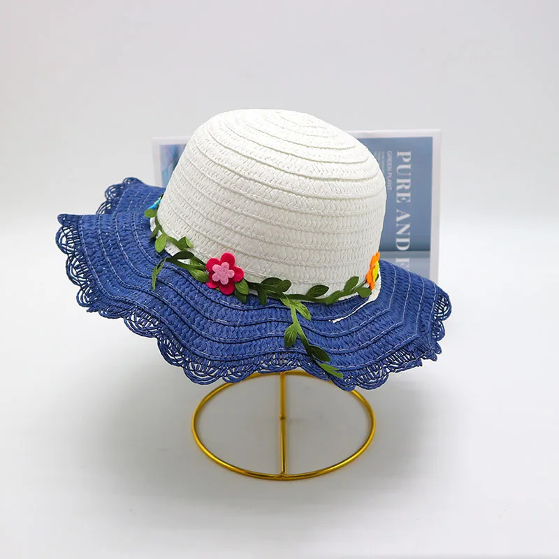 Girls Summer Cap Beige Flower Wreath Straw Cap Wide Wavy Brim Summer Beach UV Protect Sunscreen Hats Beach Hats 3-8 Years
Girls Summer Cap Beige Flower Wreath Straw Cap Wide Wavy Brim Summer Beach UV Protect Sunscreen Hats Beach Hats 3-8 Years