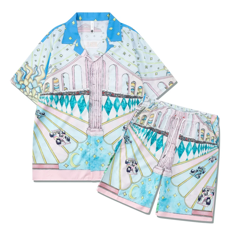 2023ss Casablanca Racing Race Men Women Short Set T Shrt Hawaii Beach Suit Hip Hop Shirt Shorts Couple Suit Casa y2k
2023ss Casablanca Racing Race Men Women Short Set T Shrt Hawaii Beach Suit Hip Hop Shirt Shorts Couple Suit Casa y2k
