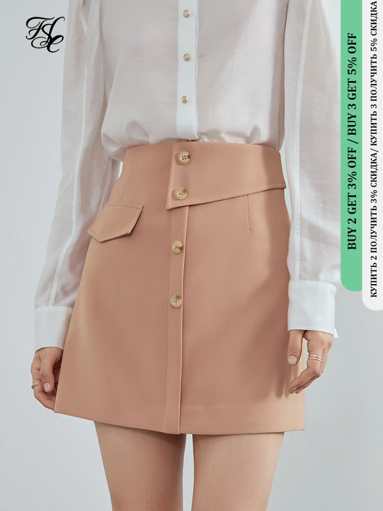 FSLE Elegant Button Up Black A-line Skirt Women Office Lady White Short Summer Skirt Female Casual Pink High Waist Skirt
FSLE Elegant Button Up Black A-line Skirt Women Office Lady White Short Summer Skirt Female Casual Pink High Waist Skirt