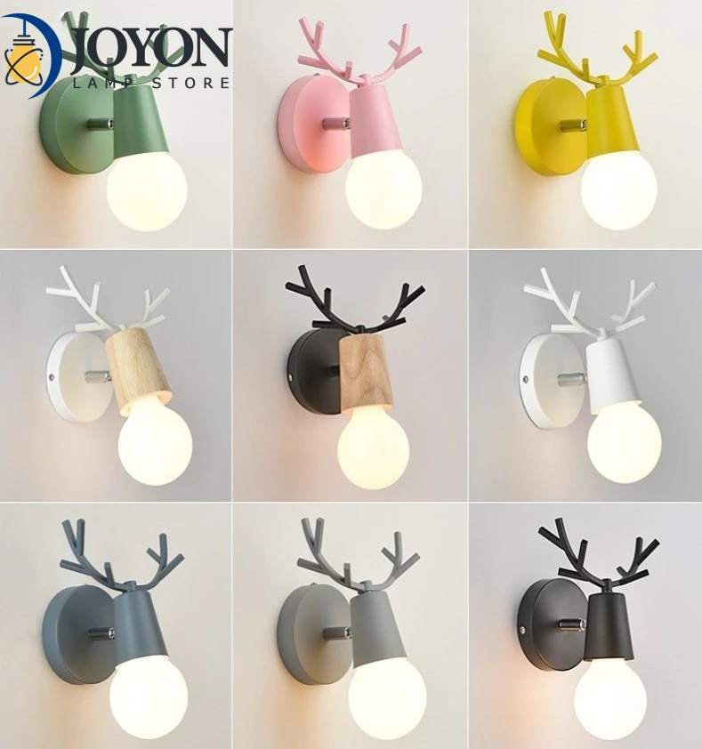 LED Antlers Wall Lamp Colorful Wooden Nordic Vintage Modern Loft Children's Room Bedroom Parlor Bedside Stair Home Lights 
LED Antlers Wall Lamp Colorful Wooden Nordic Vintage Modern Loft Children's Room Bedroom Parlor Bedside Stair Home Lights