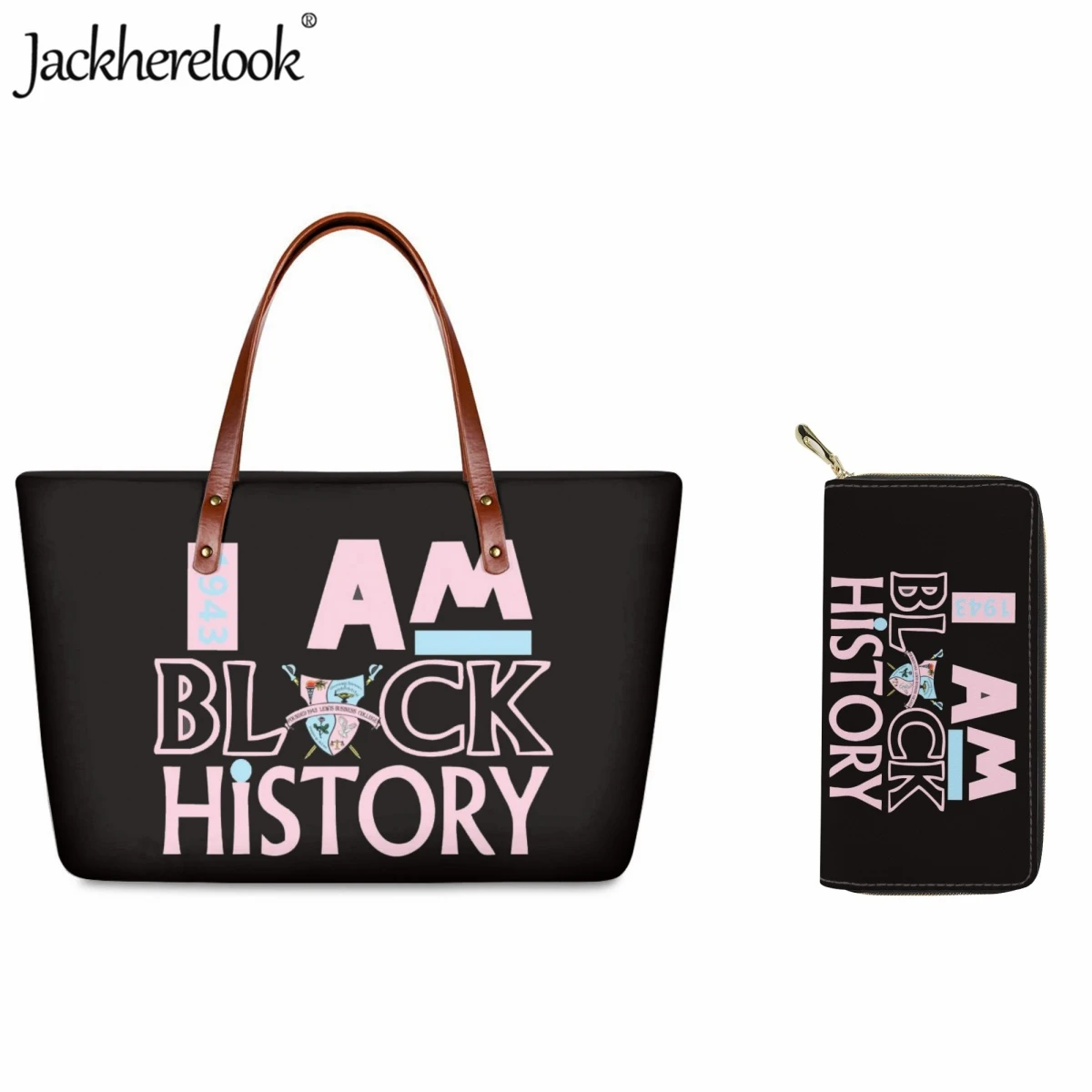 Jackherelook Women's Shopping Large Capacity Tote Bag New Gamma Phi Delta Unique Love Print Shoulder Bag Long Leather Wallet Set
Jackherelook Women's Shopping Large Capacity Tote Bag New Gamma Phi Delta Unique Love Print Shoulder Bag Long Leather Wallet Set
