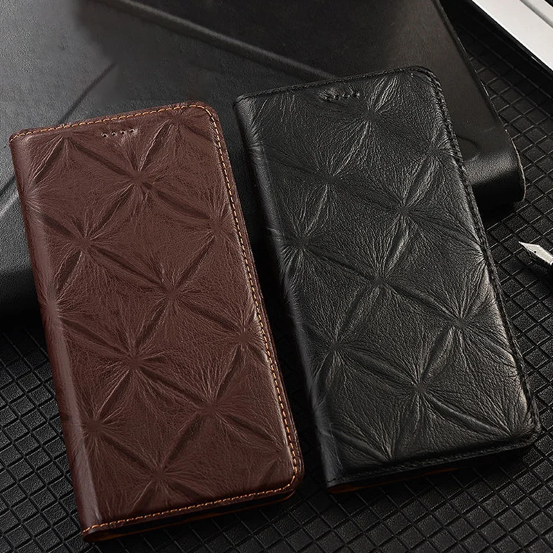 

Luxury Cowhide Genuine Leather Case For Vivo S1 S5 S6 S7 S7e S7t S9 S9e S10 S12 Pro S10e Z5i Z6 Business Magnetic Flip Cover
