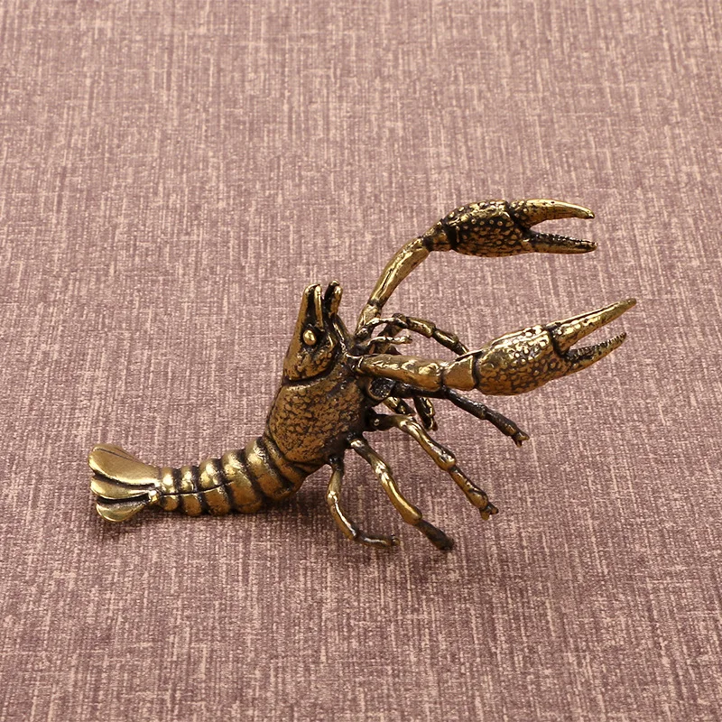 Pure copper lobster small ornaments solid copper cast tea pets copper art antique patina Wenwan collection old bronze sculptures
Pure copper lobster small ornaments solid copper cast tea pets copper art antique patina Wenwan collection old bronze sculptures