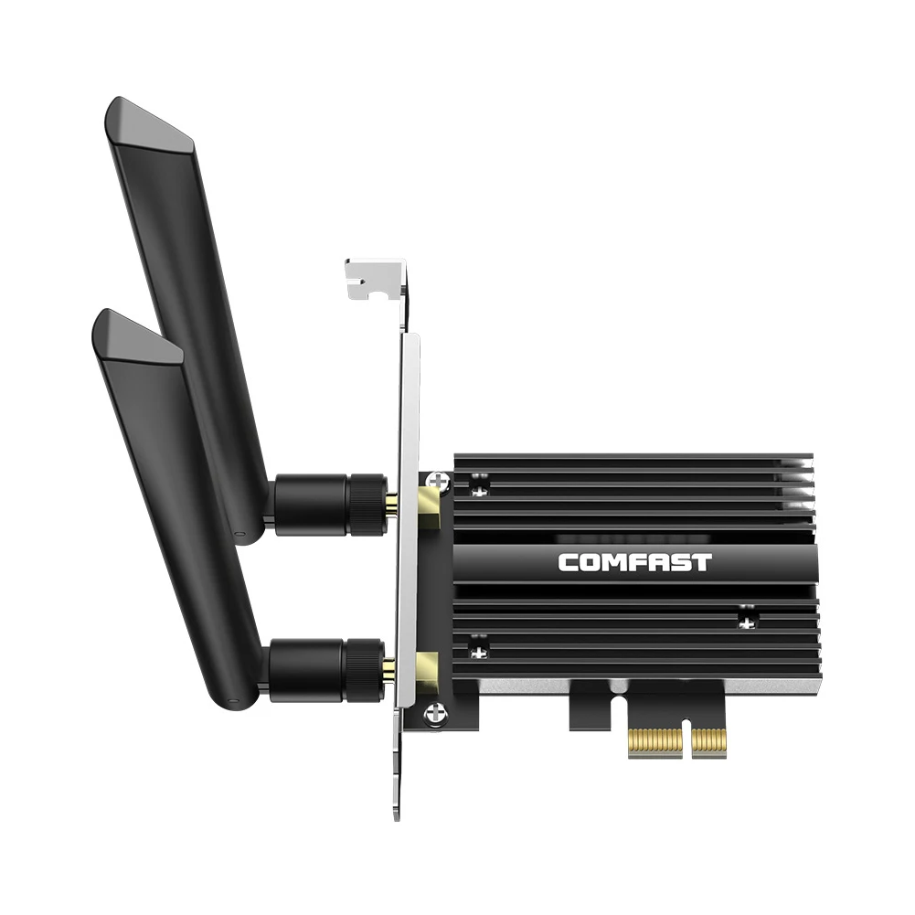 COMFAST-AX180Pro Dual Band 2.4/5.8G WiFi Adapter 1800M PCIE-X1 Wireless Kit Receiver Desktop Computer Bluetooth-Compatible
COMFAST-AX180Pro Dual Band 2.4/5.8G WiFi Adapter 1800M PCIE-X1 Wireless Kit Receiver Desktop Computer Bluetooth-Compatible