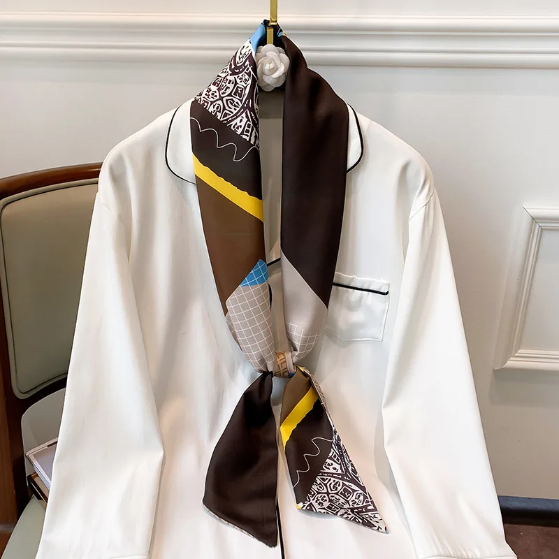 Mid Length Silk Scarf Women Geometric Pattern Plain Silk Scarf Ladies Fashion Luxury Silk Scarf Long Binding Silk Scarf
Mid Length Silk Scarf Women Geometric Pattern Plain Silk Scarf Ladies Fashion Luxury Silk Scarf Long Binding Silk Scarf