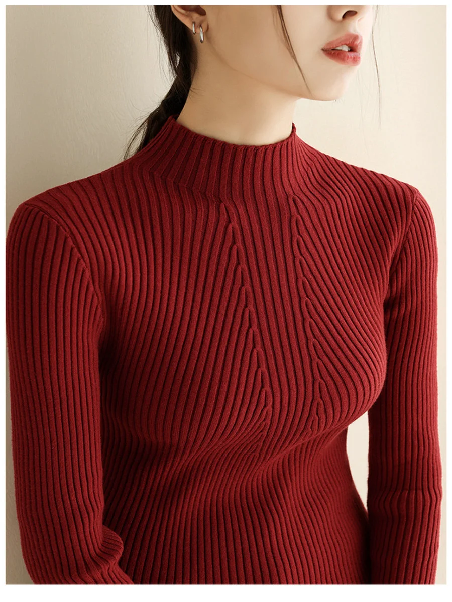 Winter Spring Fashion Women Ladies Turtleneck Soft Knitted Basic Sweater Femme Ribbed Y2K Jumper Clothes Korean Pull Tops 2023
Winter Spring Fashion Women Ladies Turtleneck Soft Knitted Basic Sweater Femme Ribbed Y2K Jumper Clothes Korean Pull Tops 2023