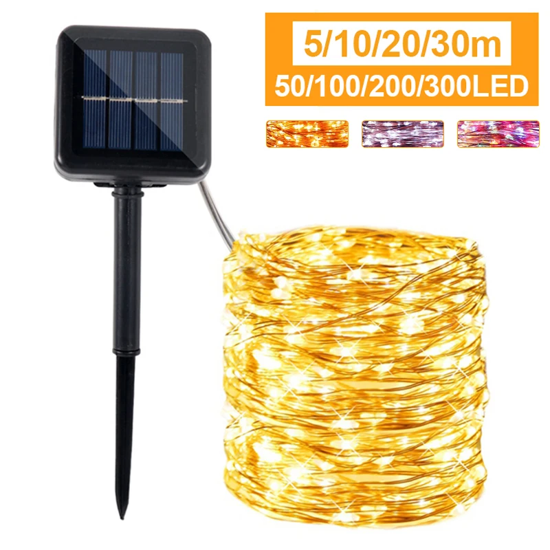 5M 10M 20M 30M LED Solar Light Outdoor Waterproof Fairy LED String Lights Christmas Party Garland Solar Lamp Yard Garden Lights
5M 10M 20M 30M LED Solar Light Outdoor Waterproof Fairy LED String Lights Christmas Party Garland Solar Lamp Yard Garden Lights