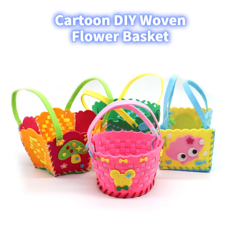 DIY Non-woven Woven Flower Basket Child's Handmade Felt Material Package Montessori Teach Aids Hands-on Training School Supplie
DIY Non-woven Woven Flower Basket Child's Handmade Felt Material Package Montessori Teach Aids Hands-on Training School Supplie