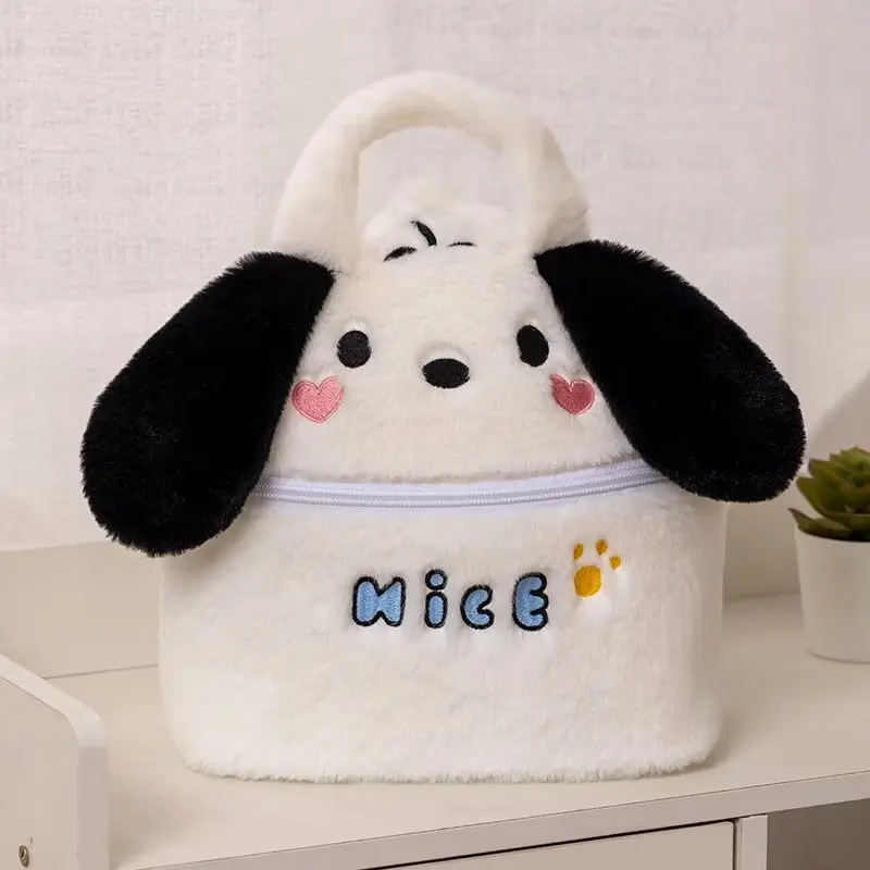 Cartoon Cute Kawaii Sanrioed Pochacco New Pattern Portable Travel Girl Plush Large Capacity Portable Makeup Storage Bag 
Cartoon Cute Kawaii Sanrioed Pochacco New Pattern Portable Travel Girl Plush Large Capacity Portable Makeup Storage Bag