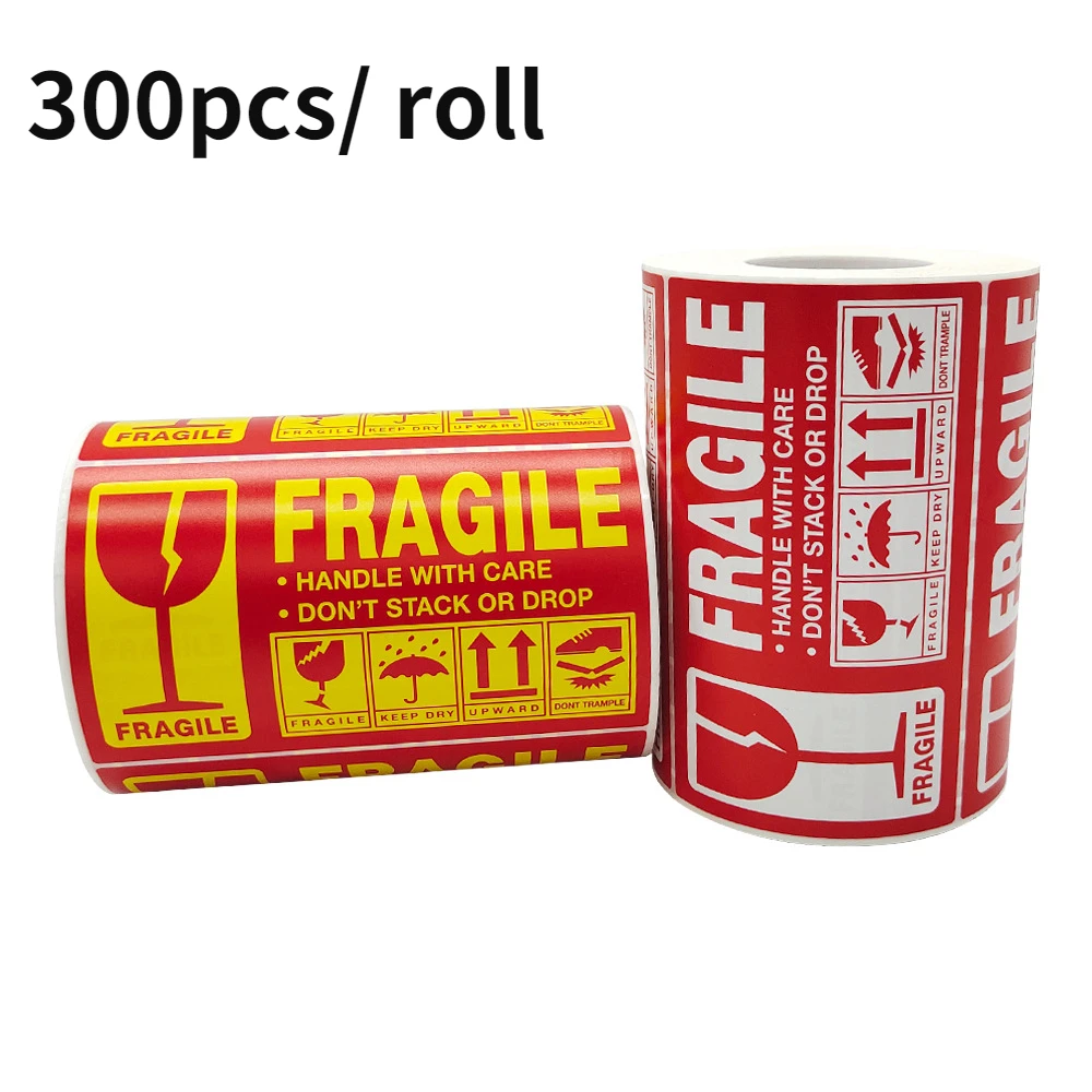 300pcs/roll Fragile Warning Label Sticker Logistics Accessories Hazard Warning Sign Handle With Care Keep Express Label Adhesive
300pcs/roll Fragile Warning Label Sticker Logistics Accessories Hazard Warning Sign Handle With Care Keep Express Label Adhesive