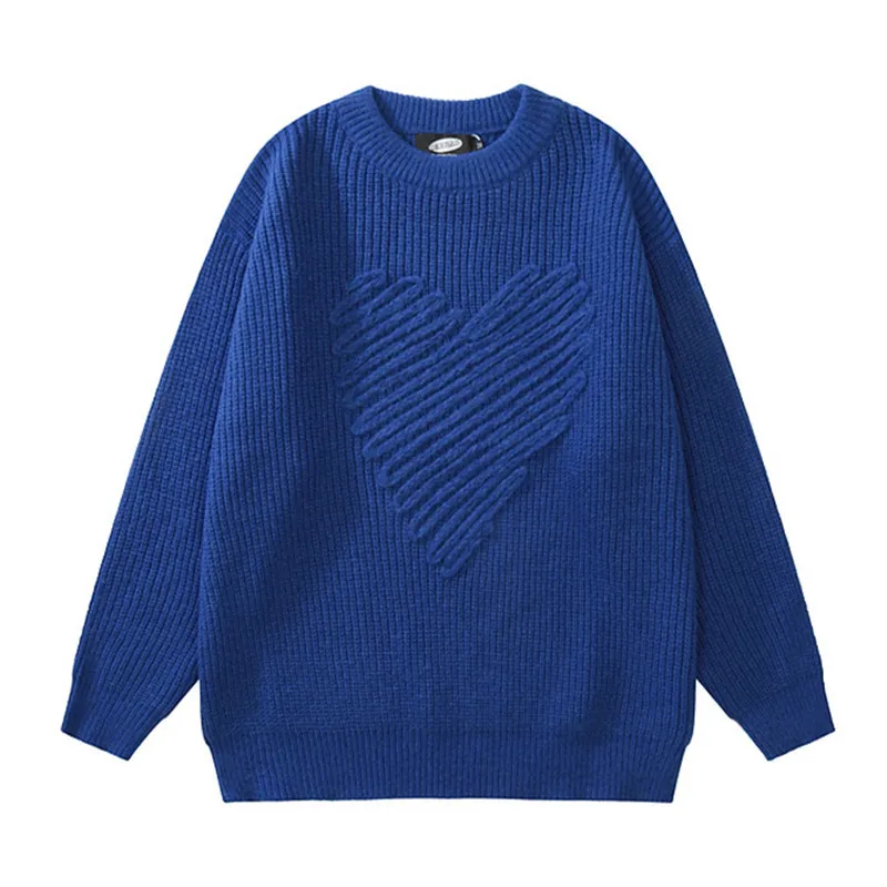 YlSHioo Heart Jacquard Knitted Sweater Mens Autumn O Neck Loose Pullover Streetwear Couple Long Sleeve Sweater Hip Hop Clothing
YlSHioo Heart Jacquard Knitted Sweater Mens Autumn O Neck Loose Pullover Streetwear Couple Long Sleeve Sweater Hip Hop Clothing