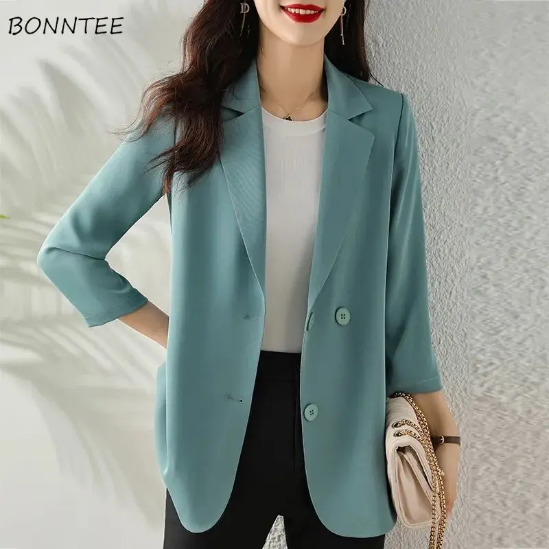 Blazers Women Solid Thin Loose Button Design Basic Breathable All-match Cool Casual Cozy Soft Chic Retro Korean Style Simple Ins
Blazers Women Solid Thin Loose Button Design Basic Breathable All-match Cool Casual Cozy Soft Chic Retro Korean Style Simple Ins