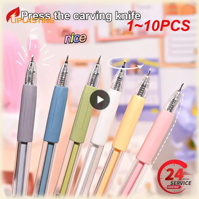 1~10PCS Art Knife Pen Paper Cutter Precision Craft Cutting Tool Portable Knife DIY Hand Account Tape Leather Fabric Carving
1~10PCS Art Knife Pen Paper Cutter Precision Craft Cutting Tool Portable Knife DIY Hand Account Tape Leather Fabric Carving