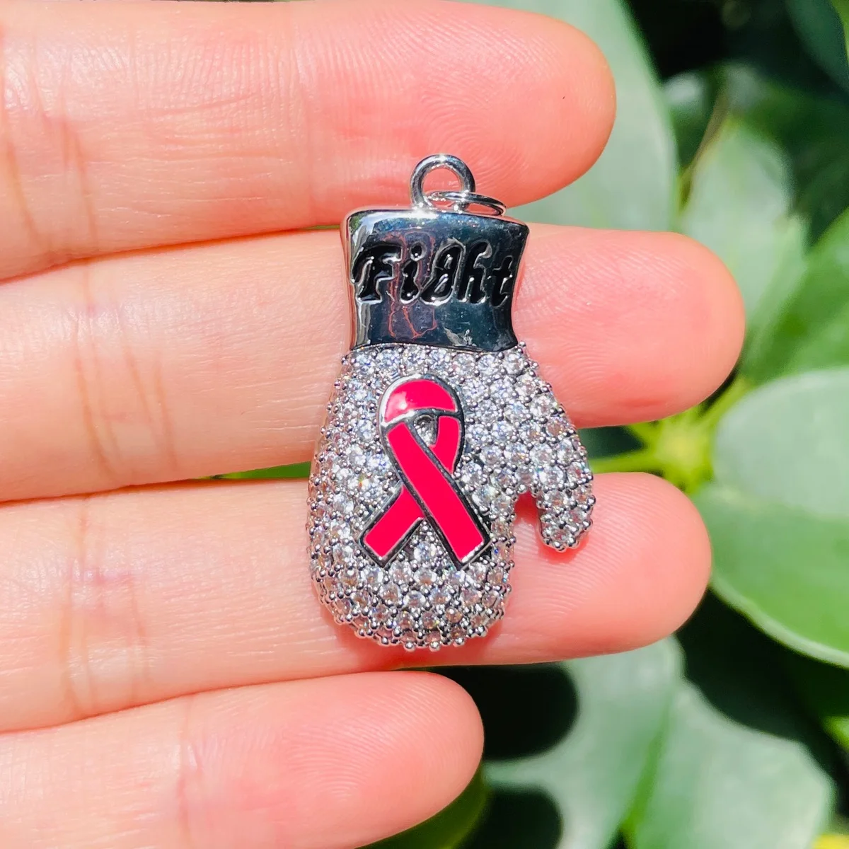 5pcs Pink Ribbon Fight Gloves Charms Breast Cancer Awareness Gold-Plated Micro Pave Pendants for Women Bracelet Necklace Making
5pcs Pink Ribbon Fight Gloves Charms Breast Cancer Awareness Gold-Plated Micro Pave Pendants for Women Bracelet Necklace Making