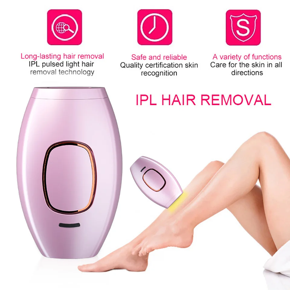 

Body Bikini IPL 500,000 Flash Depilator Pulses Permanent Laser Epilator Painless For Women Hair Removal Home Use Devices