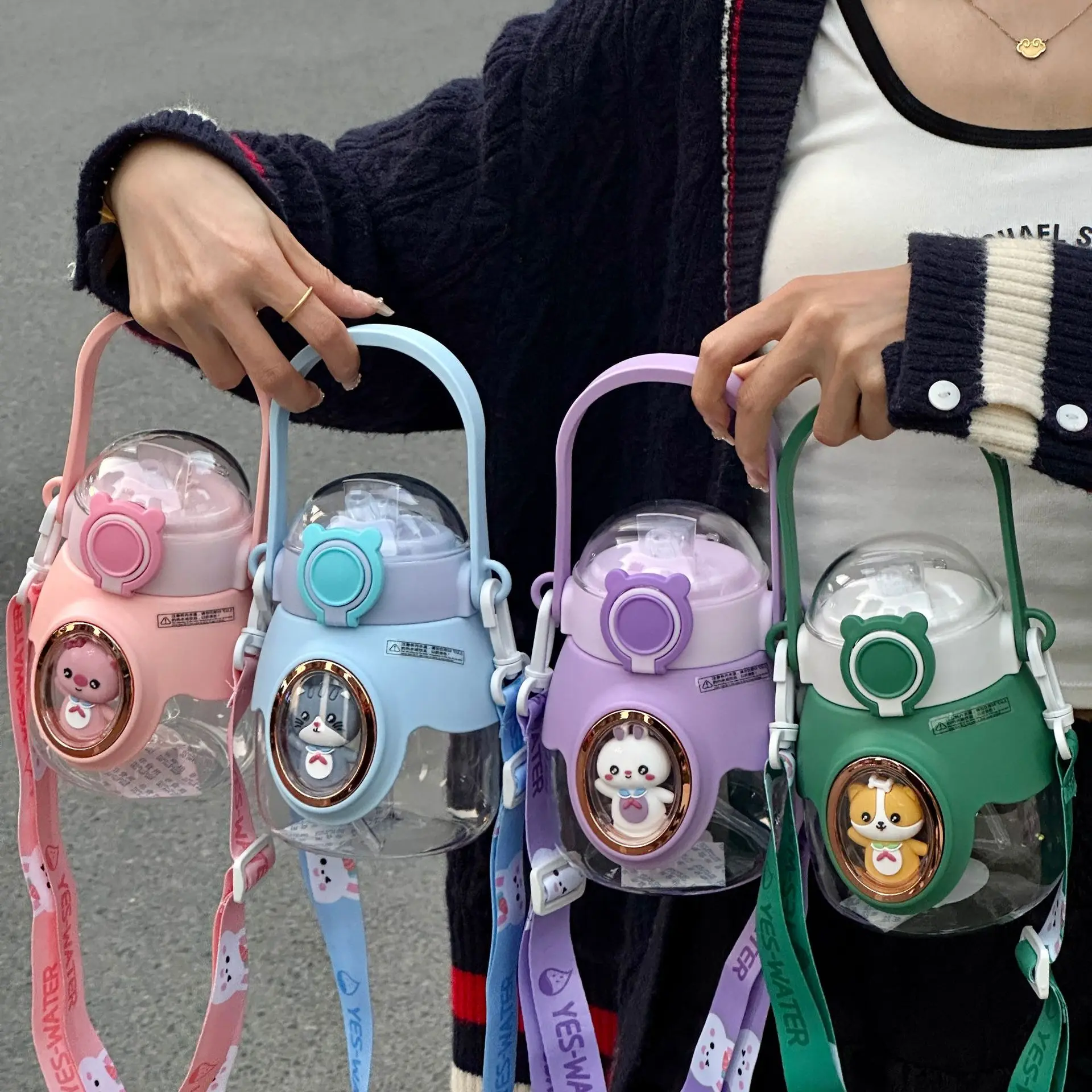 Summer Straw Cups Children's Cups Portable Anti-drop Plastic Water bottle Cartoon Double Drinking Pot belly cup Free Shipping
Summer Straw Cups Children's Cups Portable Anti-drop Plastic Water bottle Cartoon Double Drinking Pot belly cup Free Shipping