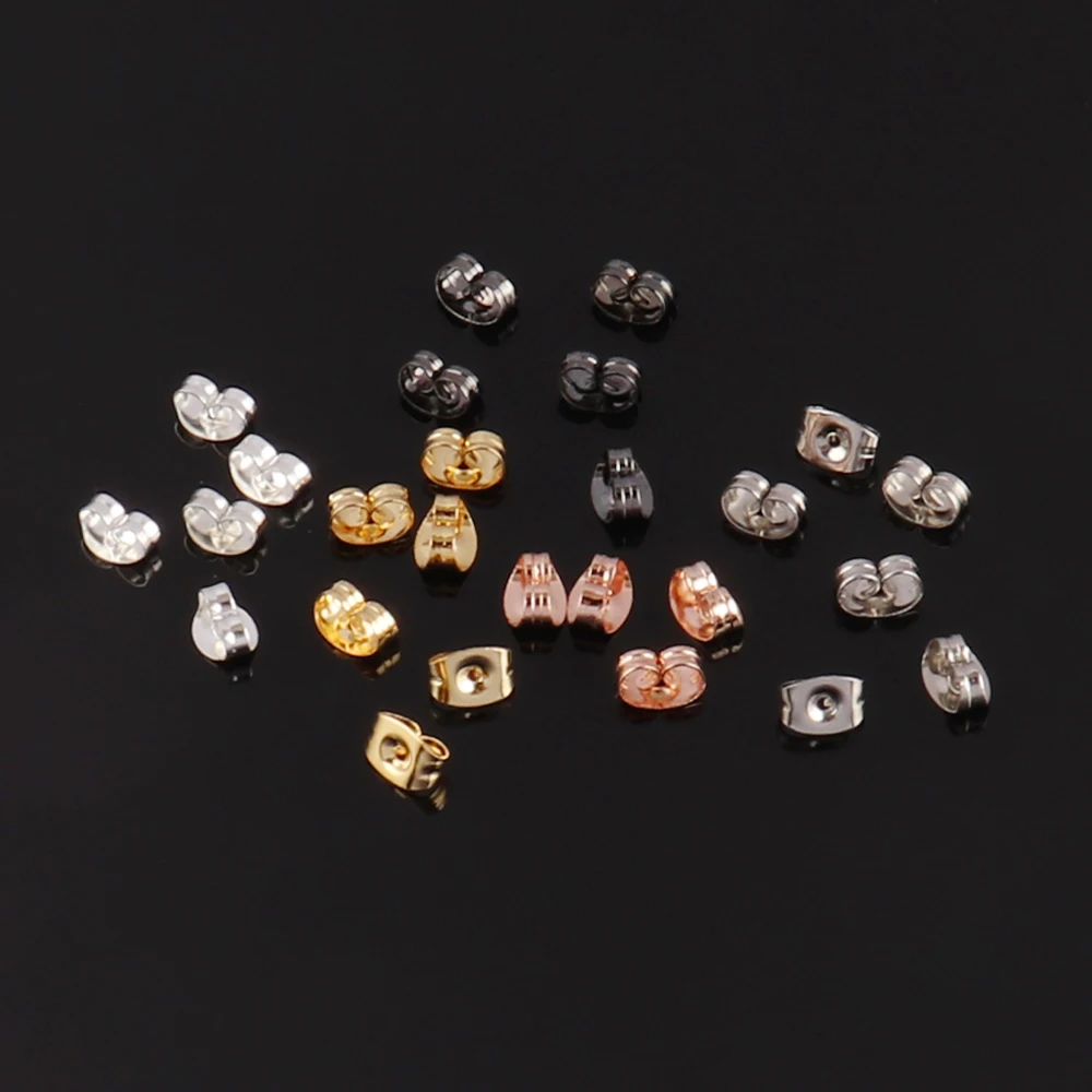 100Pcs/Lot Quality Stainless Butterfly Ear Back Stoppers For Jewelry Making DIY Earring Studs Blocked Caps Backs Stoppers
100Pcs/Lot Quality Stainless Butterfly Ear Back Stoppers For Jewelry Making DIY Earring Studs Blocked Caps Backs Stoppers